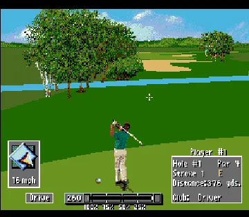 PGA Tour 96 (USA) (Rev 1) screen shot game playing